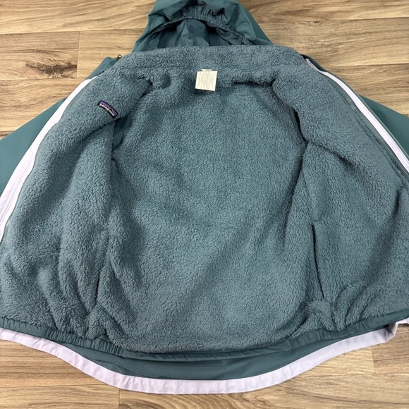 Patagonia Kids' 4-in-1 Drop Tail Everyday Jacket Teal and Purple Colorblock XL - Picture 6 of 13